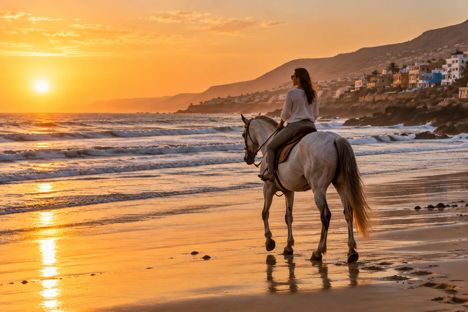 A Vibeline Surf Camp moment in Tamraght